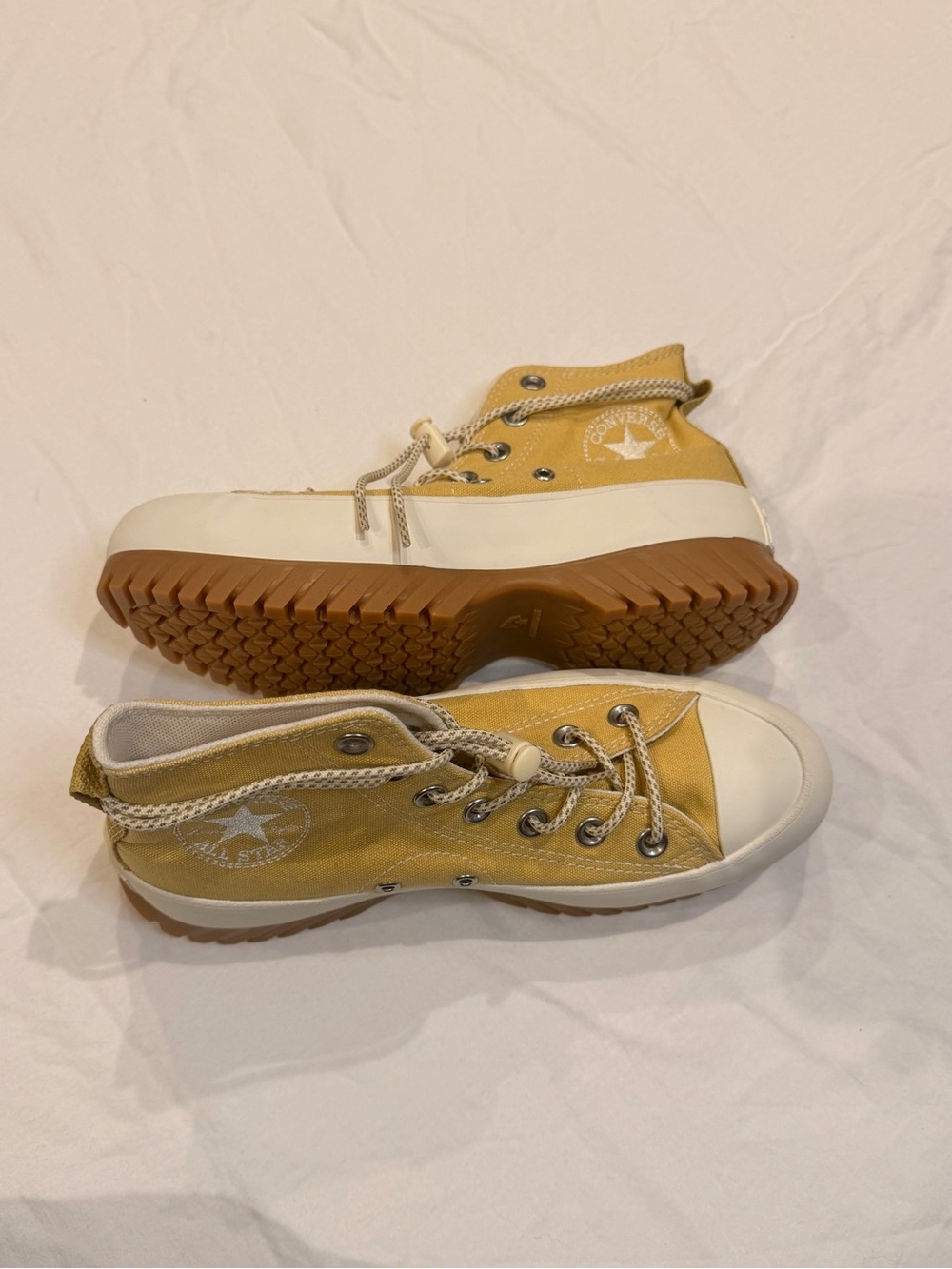 Converse Women's Yellow High-Top Platform Sneakers